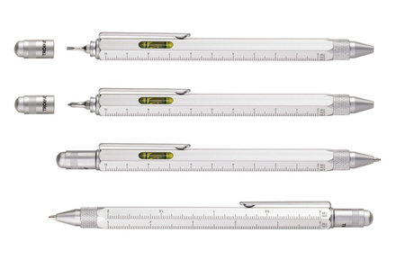 Długopis wielozadaniowy TROIKA Construction, srebrny