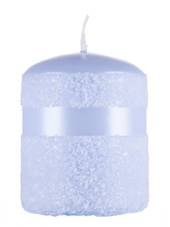Świeca słupek DONAU HOME Milo, 70x90mm, błękit perła