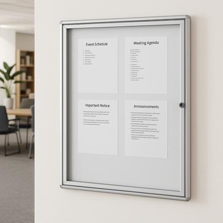 Gablota Ogłoszeniowa Informacyjna, wewnętrzna SLIM - 1xA4