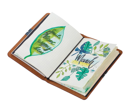 Notes TROIKA Bullet Journal, A5, w kropki, brązowy