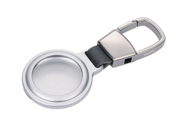Brelok TROIKA AirTag Holder, etui na AirTag, srebrny