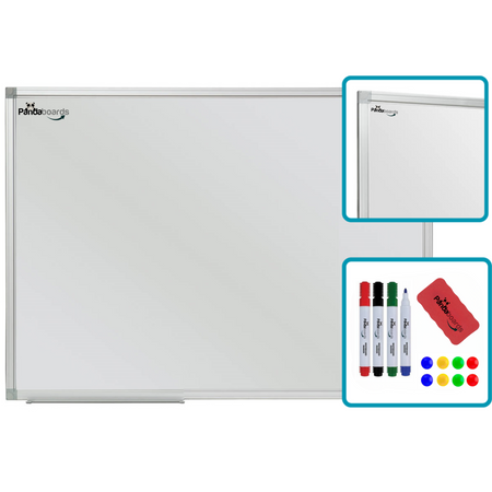 Magnetic whiteboard 180x90 / 90x180 cm in aluminum frame WA1
