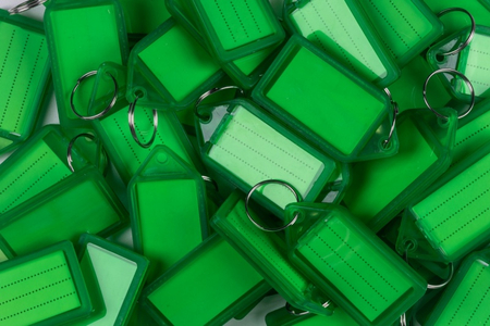 Zawieszki na klucze Q-CONNECT, 55x30mm, 40 szt., zielone