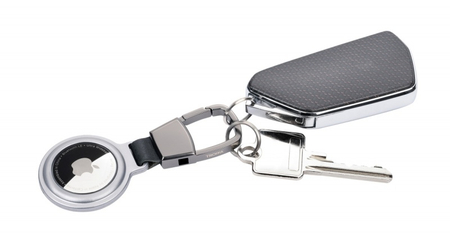 Brelok TROIKA AirTag Holder, etui na AirTag, srebrny