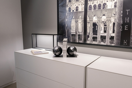 Zestaw globusów TROIKA Bookglobe, śr. 13cm, 2 szt., czarno-srebrny