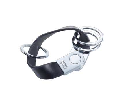 Brelok TROIKA Twister Style, 3 kółka do kluczy, czarny