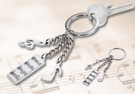 Brelok TROIKA 5 Sinfonie, 3 charmsy, metal