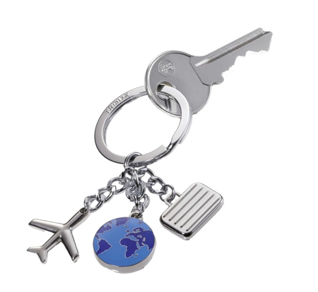 Brelok TROIKA Weltenbummler, 3 charmsy, metal