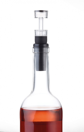 Zestaw do wina TROIKA Weinprobe, korkociąg + nożyk + zatyczka, czarny