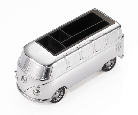 Przybornik na biurko TROIKA Forever T1, VW Camper, chromowany, szary