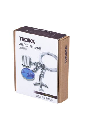 Brelok TROIKA Weltenbummler, 3 charmsy, metal