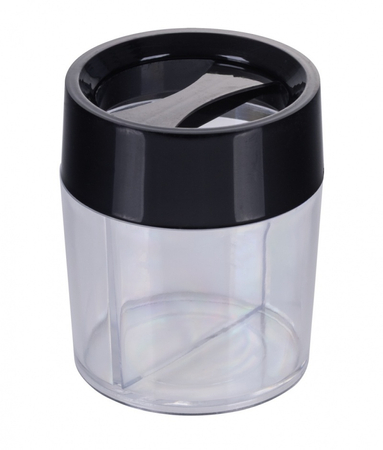 Pojemnik magnetyczny na spinacze OFFICE PRODUCTS, okrągły, pusty, transparentny