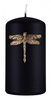 Świeca słupek DONAU HOME Ważka, 70x130mm, czarny