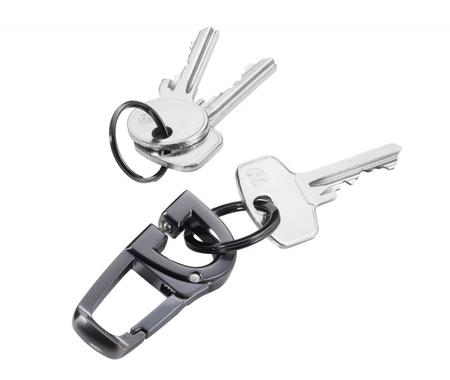Brelok TROIKA D-Click, system click-lock, karabińczyk, metal