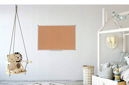 Tablica Korkowa w Ramie Aluminiowej WA1 90x60 cm