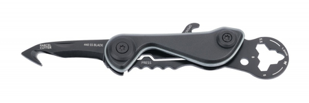 Brelok TROIKA Parcel Cut & Cart, 9 funkcji, czarno‑tytanowy