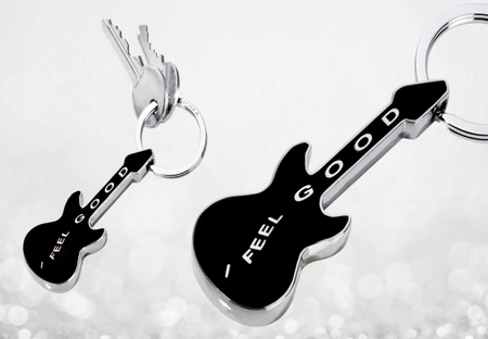 Brelok TROIKA I Feel Good, chromowany metal