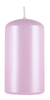Świeca słupek DONAU HOME Standard Lakier, 60x115mm, różowy perła