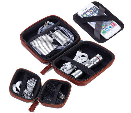 Zestaw etui TROIKA Onpack, 2 szt., brązowe