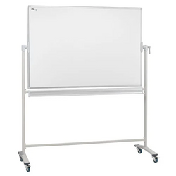 Tablica Mobilna Obrotowa Dwustronna Suchościeralna Magnetyczna 220x100 cm